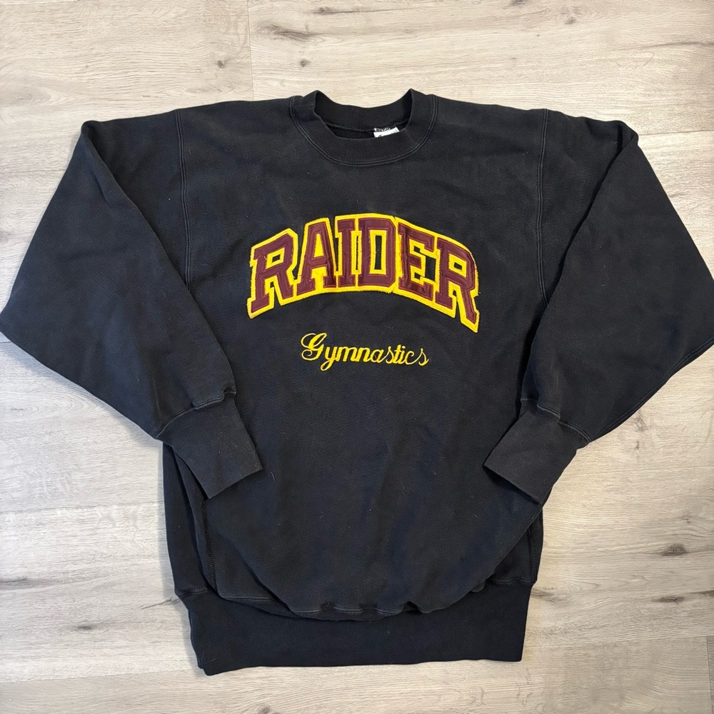 Raider Gymnastics Black Crewneck Sweatshirt